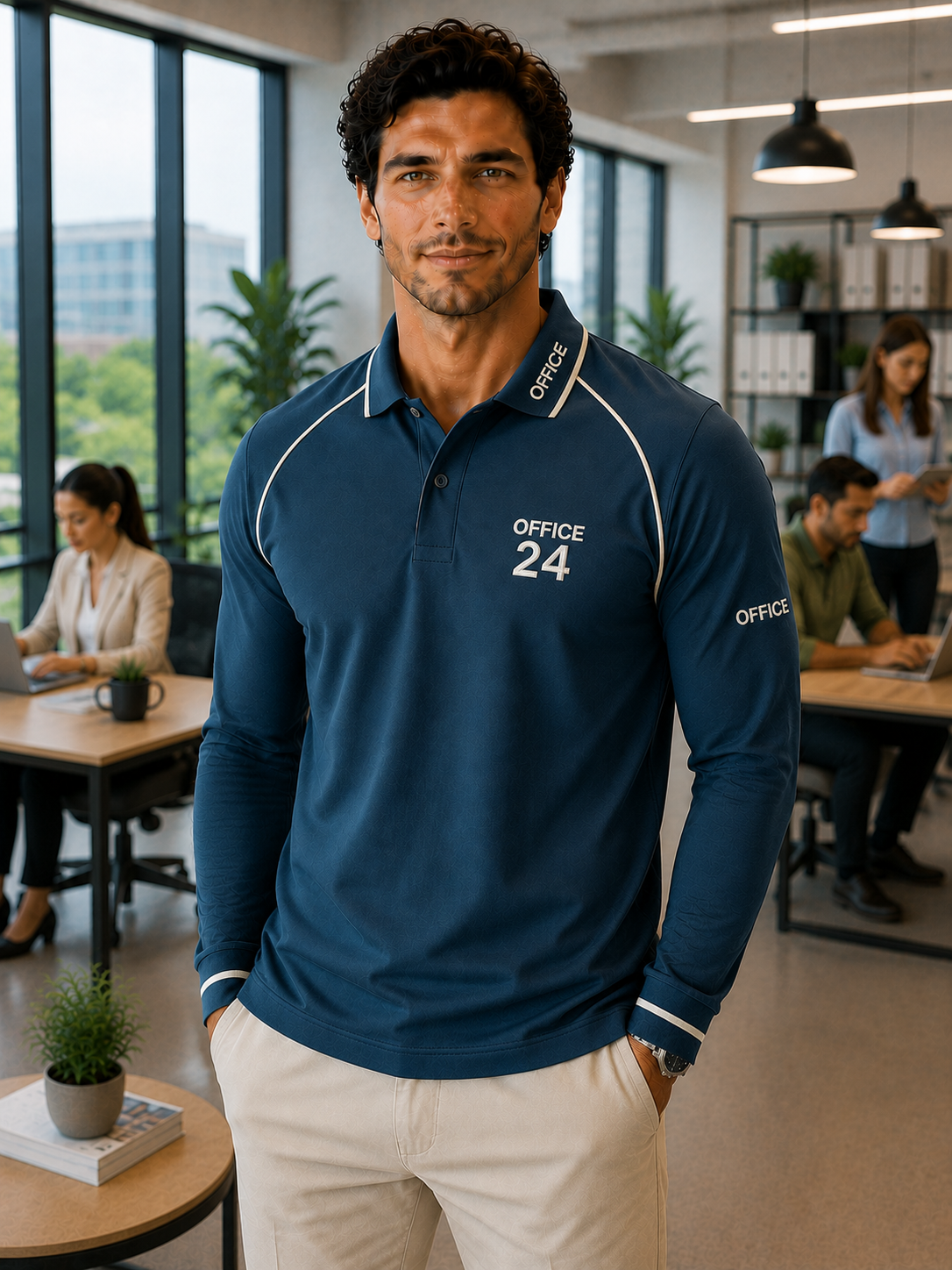 men polo shirt long sleeve 1