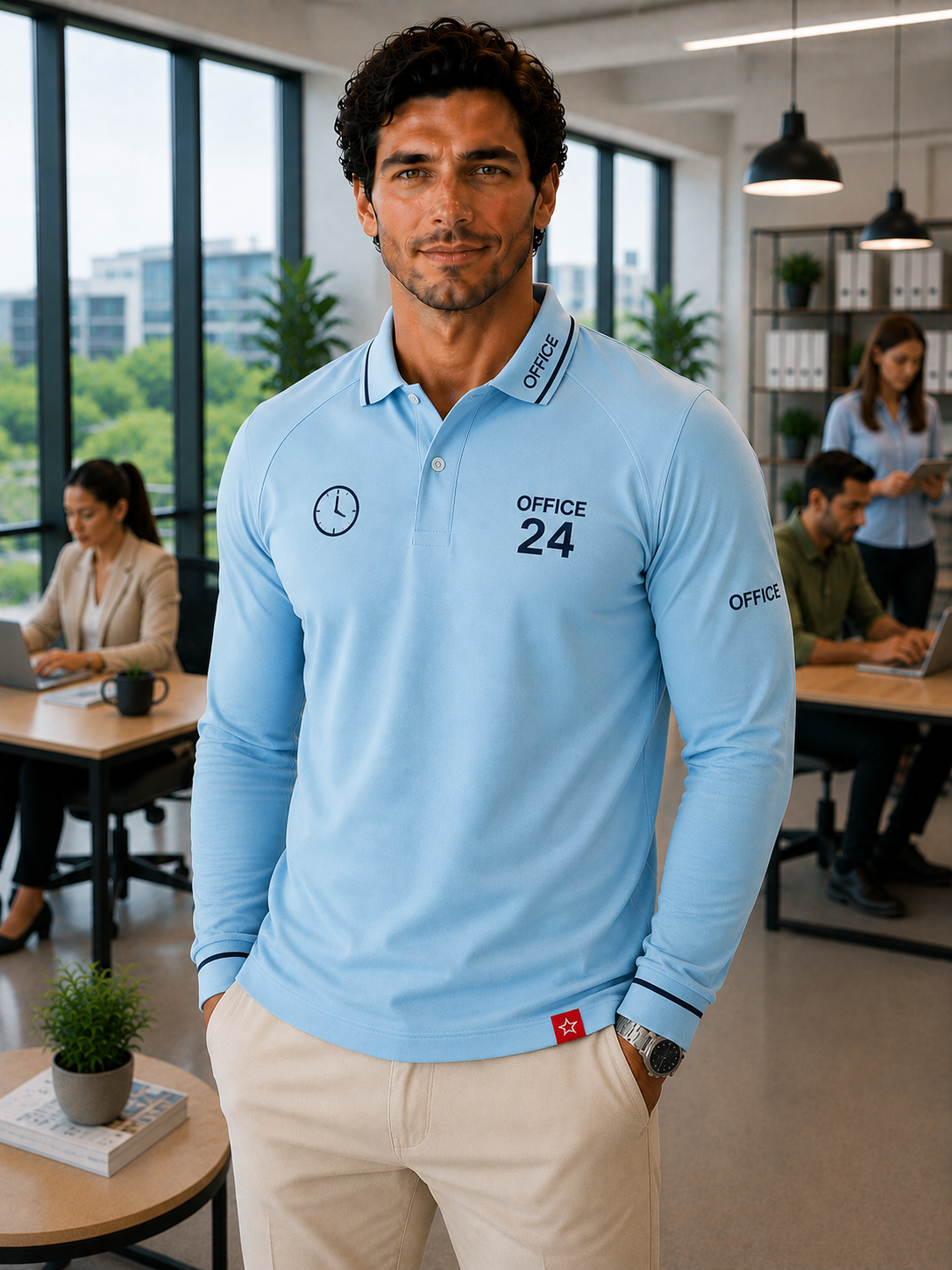 men polo shirt long sleeve 2
